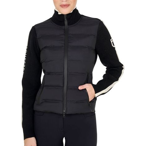 XS, marron (18-1415): Piumino da donna con chiusura frontale con zip nastrata e tasche laterali a scomparsa
