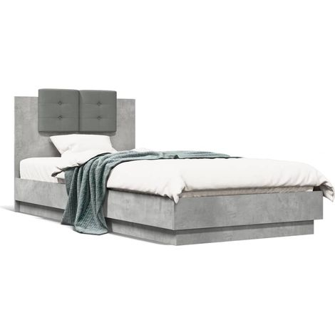 Maison Exclusive - Giroletto Testiera Grigio Cemento 100x200 cm Legno Multistrato (1/5)