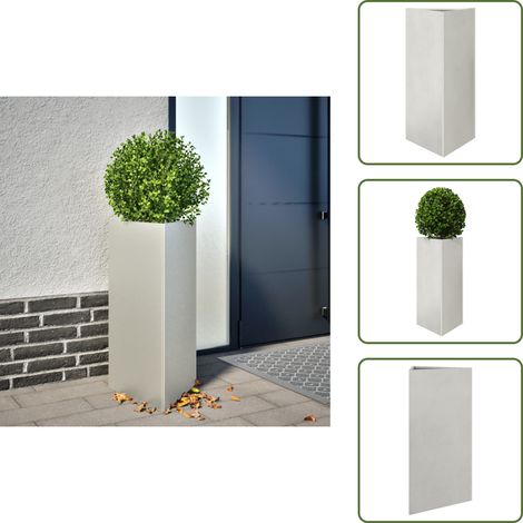 Pflanzkübel Dreieckig 40x34,5x70 cm Edelstahl - Pflanzkübel - Blumenkübel - Pflanzgefäß - Blumenkasten (1/5)