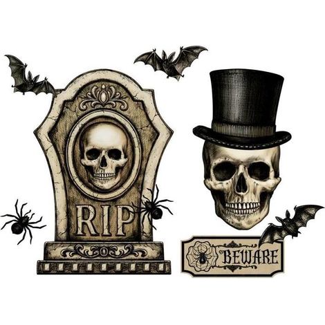 Sticker Halloween - PTIT CLOWN - Modèle Aléatoire - Décoration de Fête - Mixte - Halloween