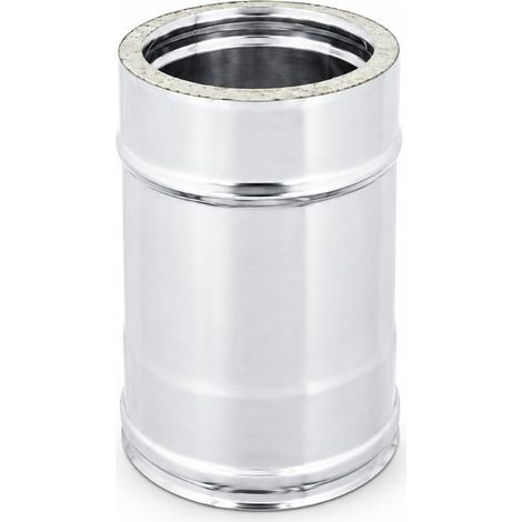 MAKA Modulo Lineare 250 mm Canna Fumaria Doppia Parete Inox Ø 80 mm (esterno 100) (1/5)