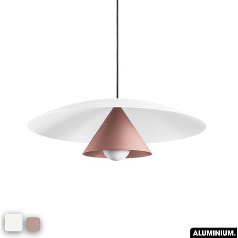 Lampe de suspension - OLEMI BLANC - ROSE (1/3)