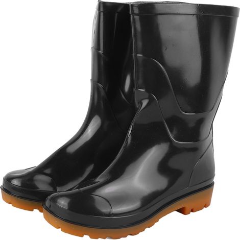 Bottes de pluie taille 41, imperméables, mi-mollet, antidérapantes, chaudes et confortables, pour homme, idéales pour le jardinage et le lavage de voiture.
