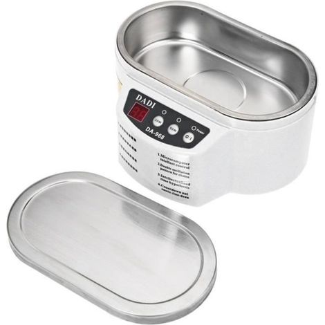 600ML LCD Nettoyeur A Ultrasons Lunettes Bijoux Portable 40 KHz Timing Setting EU (1/4)