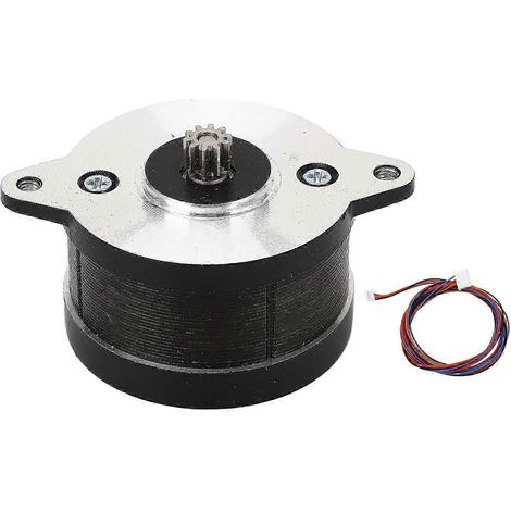 Moteur pas à pas 36mm avec câble, angle 1,8°, biphasé, moteur plat rond pour extrudeuse d'imprimante 3D (1/4)