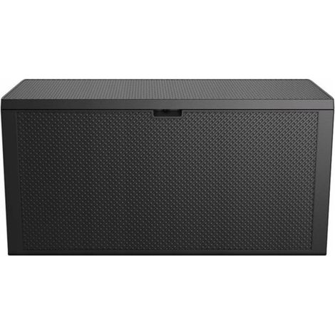 Keter Emily Box da giardino/patio 270L Technorattan Graphite 249722 (1/5)