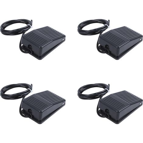 interrupteurs à pédale momentanés en plastique antidérapant 250 V CA 10 A SPDT NO NC noirs (1/5)