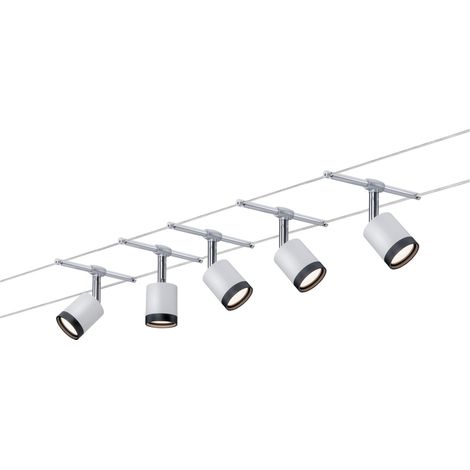 Système complet d'éclairage sur câble Paulmann TubeLED 3981 LED intégrée Puissance: 20 W blanc chaud (1/4)