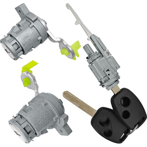 Suitable for Honda CRV car locks, including ignition lock cylinders, 2 door lock cylinders, and 2-hole keys. (1/4)