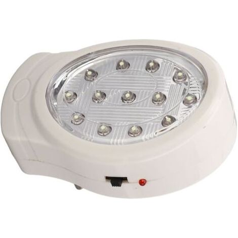 Lampe de secours LED 2W blanc froid 2 vitesses économie d'énergie rechargeable prise en cas de panne de courant AC110240V prise UE (1/4)