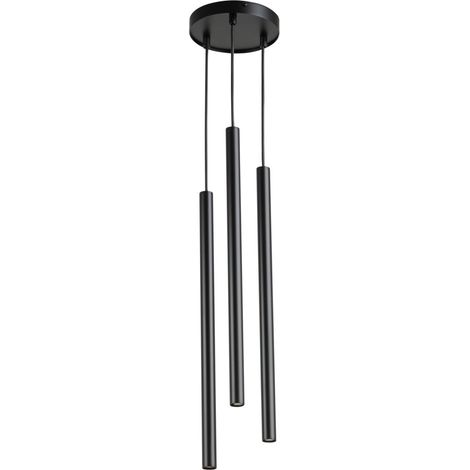 Suspension triple noire moderne Sopel Ø16cm 3xG9 Sigma (1/4)