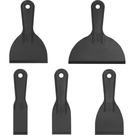 Flächenspachtel Set 5-teilig im Koffer mit ergonomischem Griff (1/5)