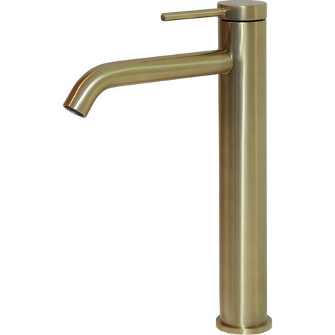 Essebagno Mitigeur lavabo haut Lollipop or brossé