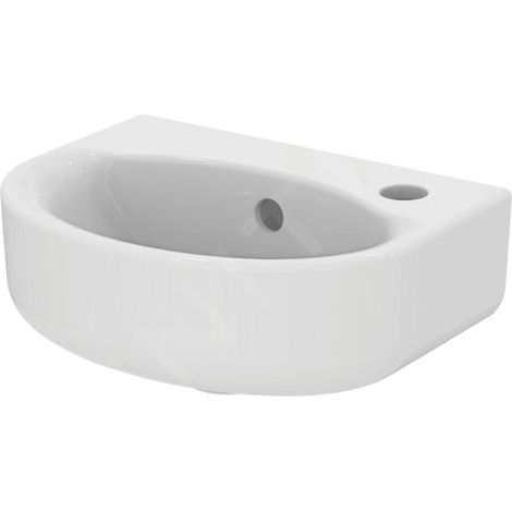 Ideal Standard Connect - Lavabo 350x155x260 mm, 1 ouverture pour mitigeur, avec déversoir, blanc E791301 (1/3)
