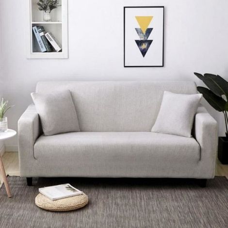 Housse de Canapé - - 4 Places - Extensible - 235-300cm - Gris ACCESSOIRES POUR PULVERISATEUR (1/2)