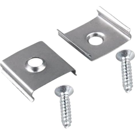 Kit de 2 Supports de Fixation pour Profilé LED Mini Encastrable en Aluminium – Accessoires de Montage pour Installation LED Stable et Professionnelle