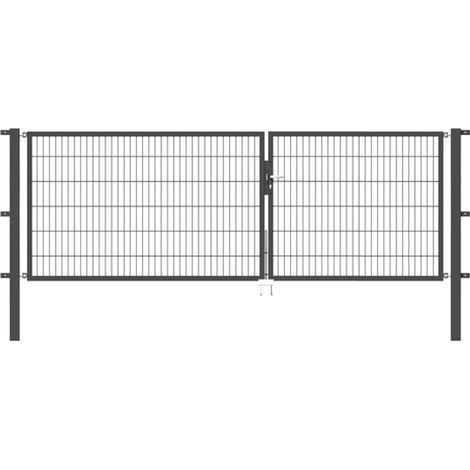 ALBERTS Doppeltor Flexo, fvz.anthr.Kst.b.RAL 7016, lichte BxH3500x1200, PF80x80/1900mm (1/3)