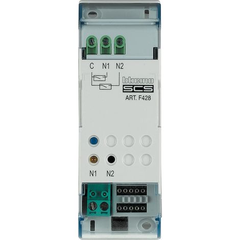 Interface de contact MyHOME BUS 2 contacts 2 modules BTICINO F428 (1/2)
