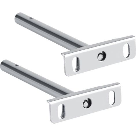 2 supports métalliques dissimulés pour étagère murale flottante de 12,7 cm - AquaForge (1/5)