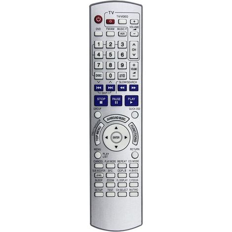 EUR7662Y30 Mando a distancia para sistema estéreo DVD de cine en casa para SA-HT740 SA-HT743 SA-HT744 SA-HT940 SA-HT740P (1/2)