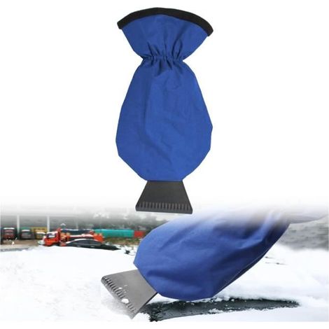 Grattoir Vitre Voiture avec Gant, Gratte Givre Pare-Brise Moufle, GrattoirProfessionnel Rencontre Le Meilleur Grattoir, Bleu (1/4)