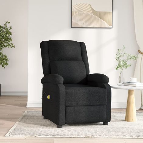 Fauteuil de Massage électrique Relaxation Fauteuil de Luxe Noir Tissu -BV68474 (1/5)