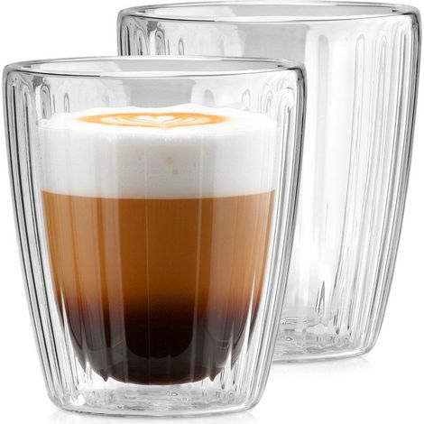 Verres à double paroi, 230 ml, lot de 2 pour café et thé (1/5)