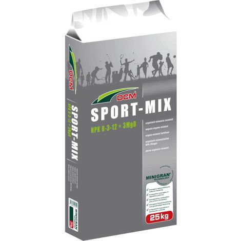 DCM engrais à gazon Sport Mix 25 kg engrais professionnel, engrais pour terrain de sport, engrais pour gazon de sport