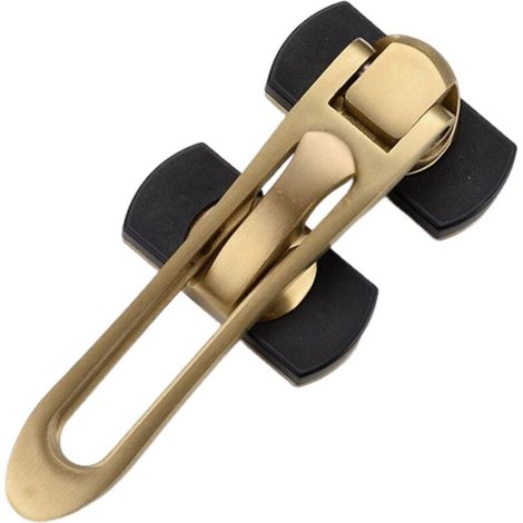 Serrure de porte en alliage de zinc, chaîne antivol à trois positions, loquet robuste et durable, simple-AquaForge (1/5)