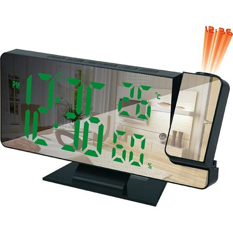 Grande horloge murale digitale, chiffres lisibles pour personnes agées (1/4)