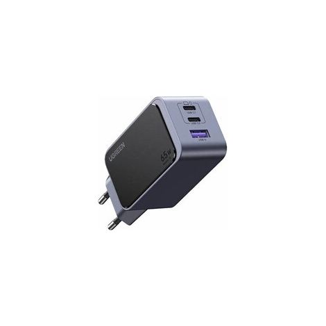 Cargador de pared Ugreen Nexode Air de 65 W, USB + 2x USB-C (gris) (1/5)