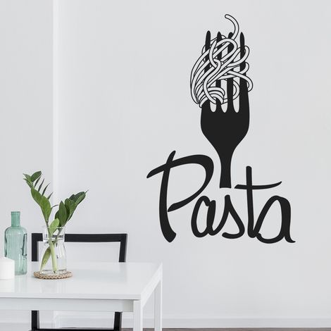 Sticker Mural - Cuisine Pasta - 317x485 cm - Noir (1/3)