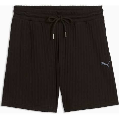 Pantalones cortos Puma HER HW 5" para mujer, color negro, 69239001, talla XL (1/2)