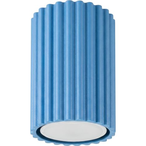 Plafoniere KARBON azzurro 6.5x10x6.5cm Alluminio Sollux (1/5)