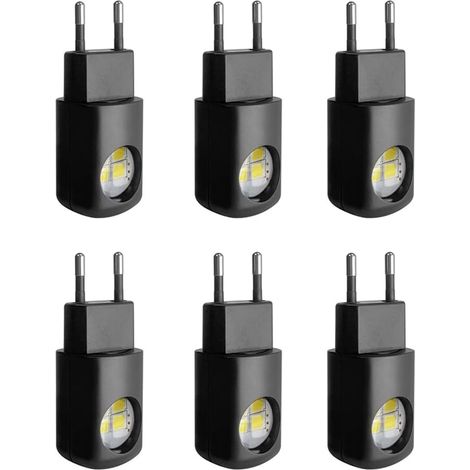 Pack de 6 Veilleuse LED à Brancher
