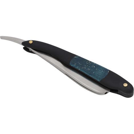 Rasoir droit pour homme, en alliage de zinc, portable, pliable, manuel, pour la coupe de cheveux et le soin du visage (1/5)