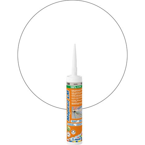 MAPESIL LM 310ml Mastic façade et pierre MAPEI - 100 Blanc