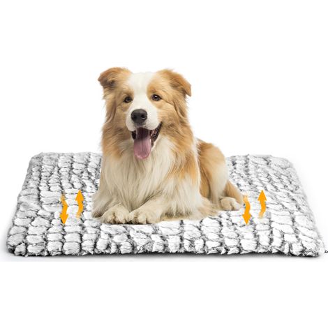Tapis Auto-Chauffant Chat et Chien, 75 x 50 cm, sans Électricité Couche Thermique Silencieuse, Base Antidérapante, Lavable en Machine, pour Chatons & Petits Chiens, Intérieur & Extérieur (1/5)