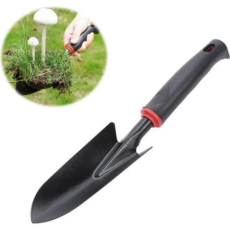 Pelle de jardin (étroite) - Outils de jardinage pour légumes - Pelle à main en acier - Truelle et râteau à 5 dents pour planter, désherber, ameublir et creuser le sol (1/5)