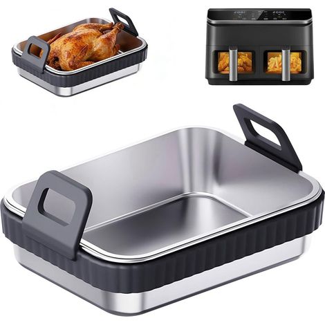 Airfryer Auflaufform acier inoxydable avec Silikongriff BPA sans (1/5)