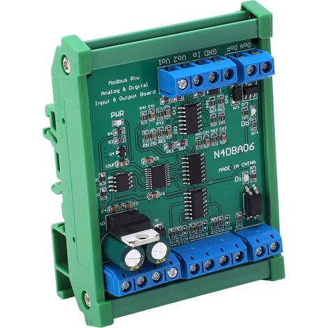 Module d'entrée/sortie analogique-numérique avec boîtier 8 canaux RS485 DC12V N4DBA06 14-34 mA (1/5)
