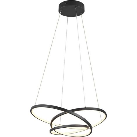 Lampadario LED Trio Darvin nero opaco 34W 2300-4000K (1/4)