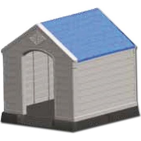 Niche pour chien en polypropylène bleu-blanc 105 x 95 x 104,5 xdb-413