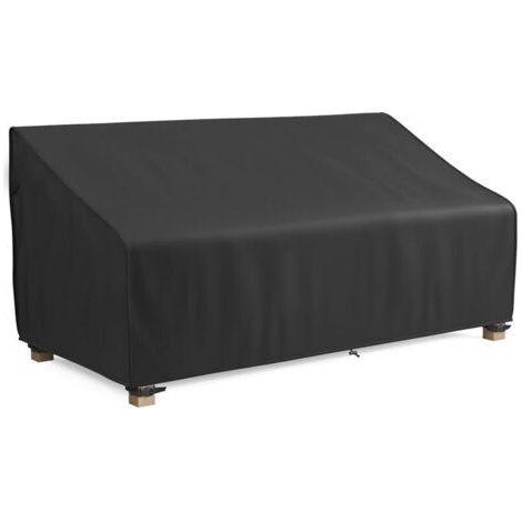 Housse de Banc de Jardin Extérieur, Housse de Protection pour Canapé 2 Places Imperméable, Coupe-Vent, Anti-UV, 210D Oxford Housse de Siège de Banc de Patio (134x66x89/63cm ) (1/4)