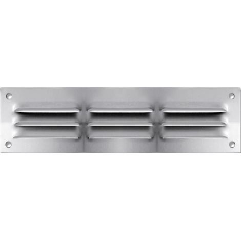 Grille de ventilation à persiennes - aluminium anodisé 240 x 70 mm (1/2)