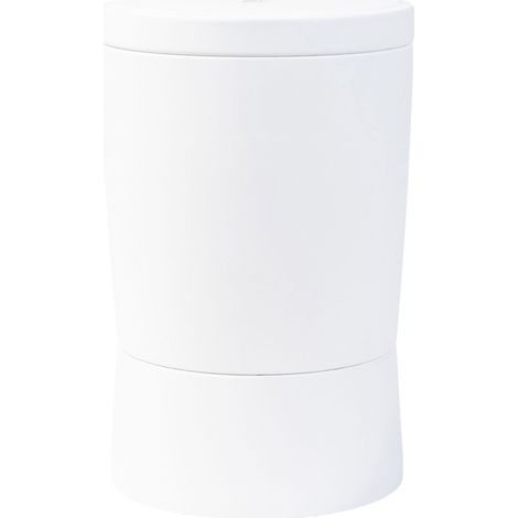 Step2 Vero In-Pool Shade Table De Piscine Sen Plastique Blanc  Table Avec Emplacement Pour Parasol, Pied Lestable Et Plastique Uv20 – Pour Plateaux De Parasol Jusqu'À 38,1 Cm  Pour L'Extérieur/Le Jard