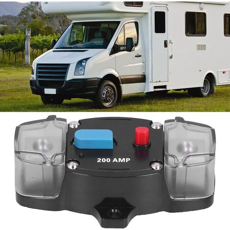 Disjoncteur automatique à courant élevé (200 A) pour les mises à niveau des systèmes audio dans les voitures, les camping-cars, les yachts et les bateaux. (1/5)