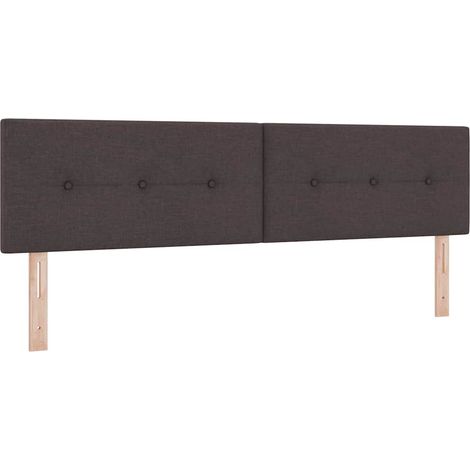 Testiera regolabile in altezza Marrone Scuro 180 cm Tessuto vidaXL