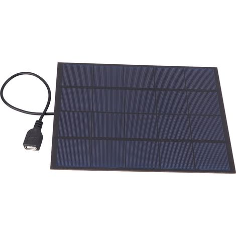 Panneau Solaire Monocristallin 5W 5V Avec Port USB Pour Bricolage Et Jouets Solaires - Kit De 1 Piece (1/5)