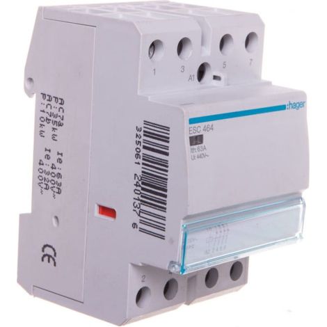 Contattore Hager ESC464 63 A 4P 230 V 50 Hz